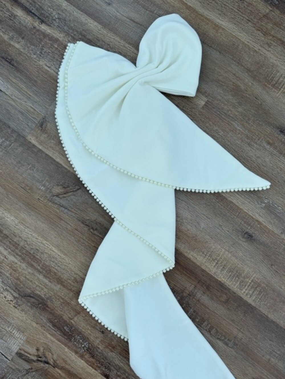 Babyboo Magnolia Maxi Weeding Ivory Bow Dress - Picture 14 of 15
